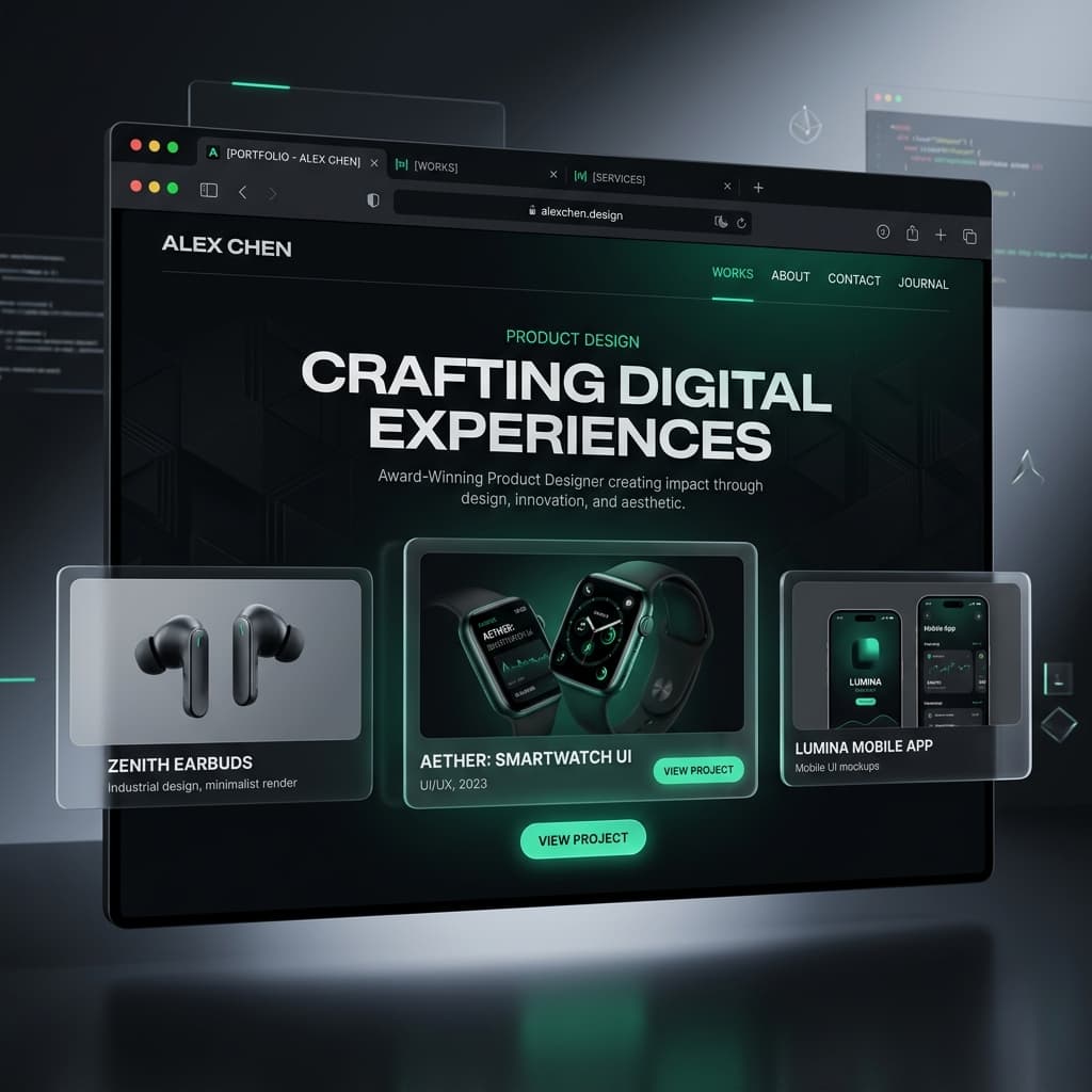 makePortfolio.in Website Agency Mockup
